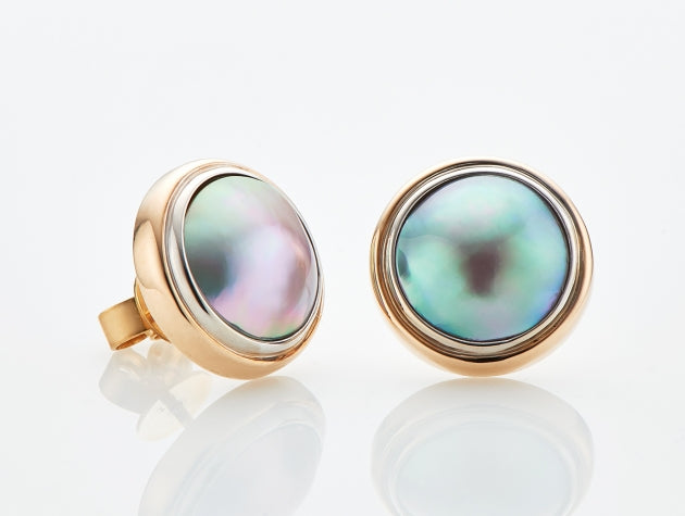 Cortez Rainbow Lipped Cultured Pearl Earrings