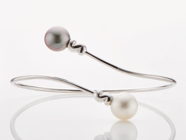 Tahitian and South Sea Cultured Pearl Bangle
