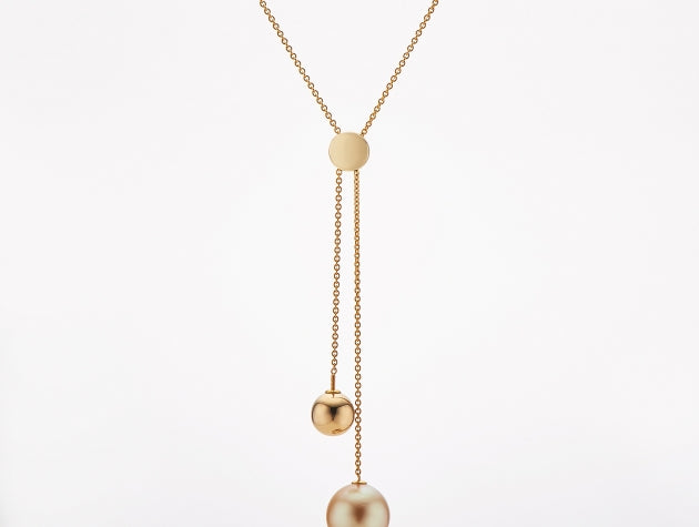 Golden South Sea Cultured Pearl Necklet