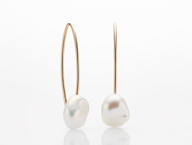 Freshwater Keshi Cultured Pearl Earrings