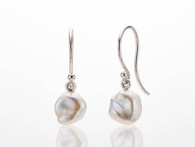 Freshwater Keshi Cultured Pearl Earrings