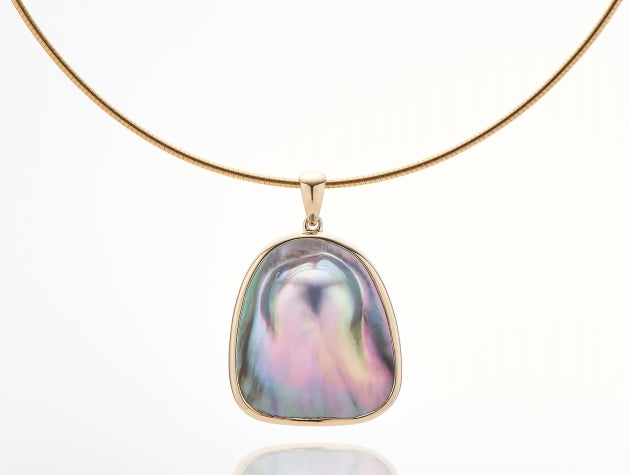 Cortez Rainbow Lipped Cultured Pearl  Pendant