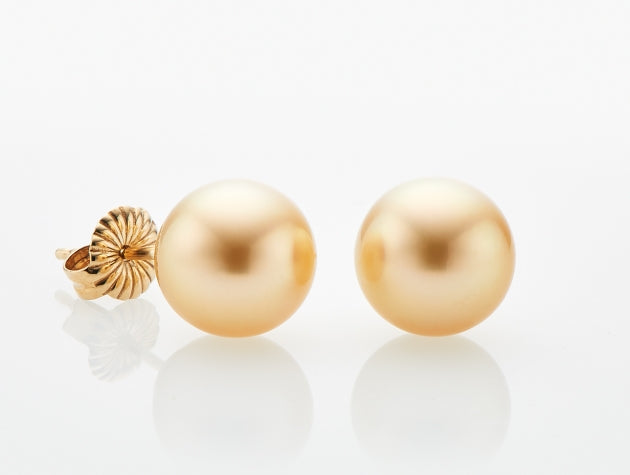 Golden South Sea Cultured Pearl Earrings