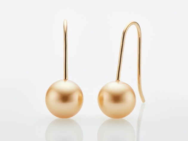 Golden South Sea Cultured Pearl Earrings
