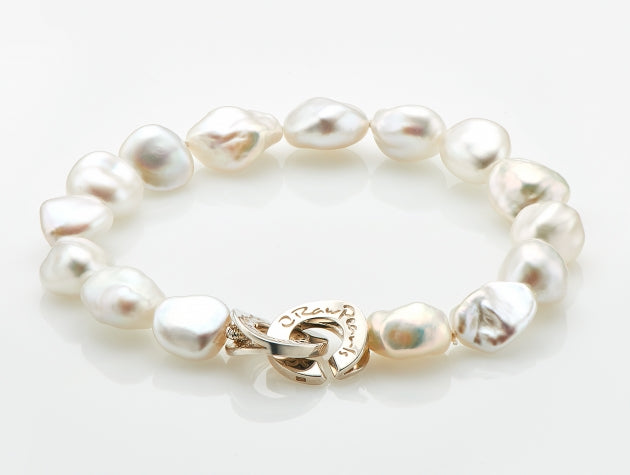 Freshwater Keshi Cultured Pearl Bracelet