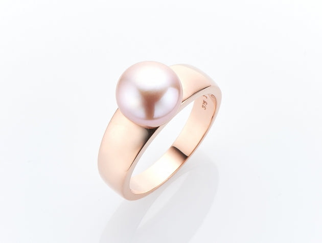Pink Freshwater Cultured Pearl Ring