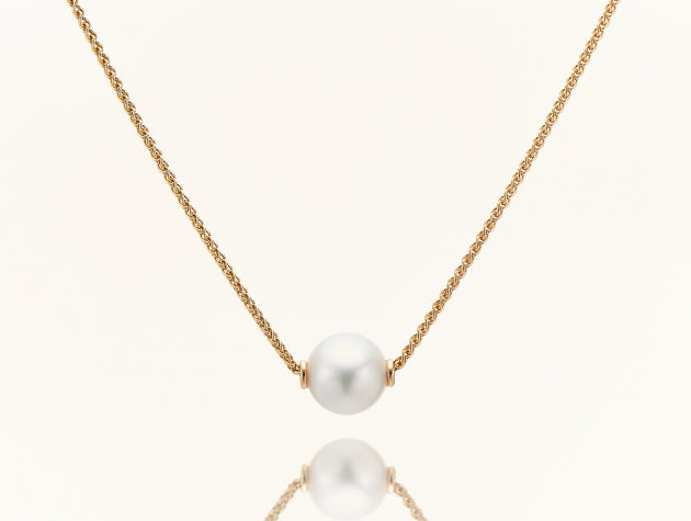 South Sea Cultured Pearl and Gold Necklet