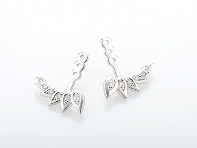 White Gold Diamond Earring Enhancers