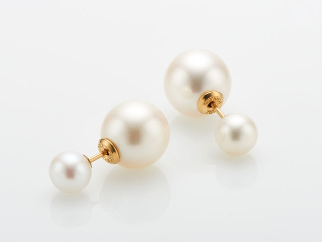 Freshwater Cultured Pearl Double Stud Earrings