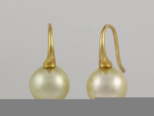 Golden South Sea Cultured Pearl Earrings