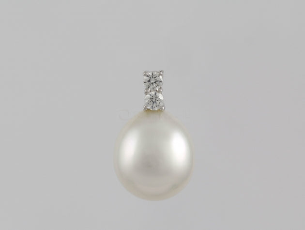 South Sea Cultured Pearl and Diamond Pendant
