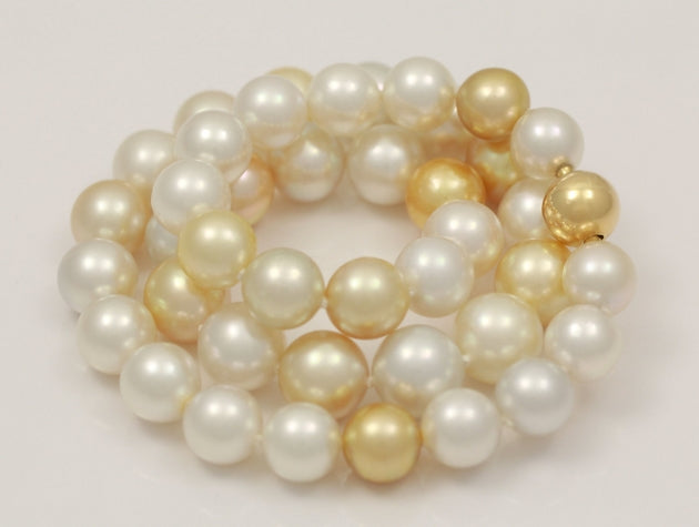 Multi Coloured South Sea Cultured Pearl Strand
