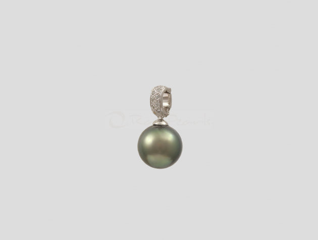 Tahitian Cultured Pearl and Diamond Enhancer