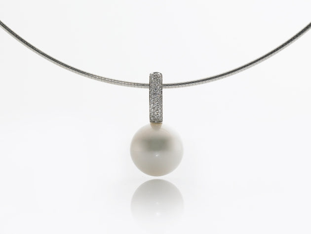 South Sea Cultured Pearl and Diamond Enhancer