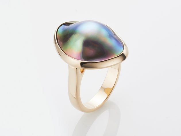 Cortez Rainbow Lipped Cultured Pearl Ring