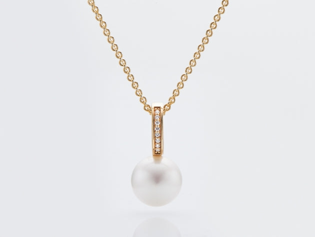 South Sea Cultured Pearl and Diamond Pendant