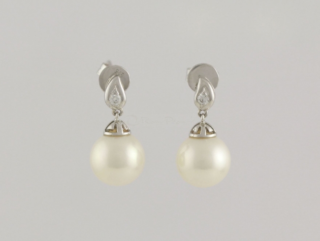 Freshwater Cultured Pearl Earrings | Raw Pearls