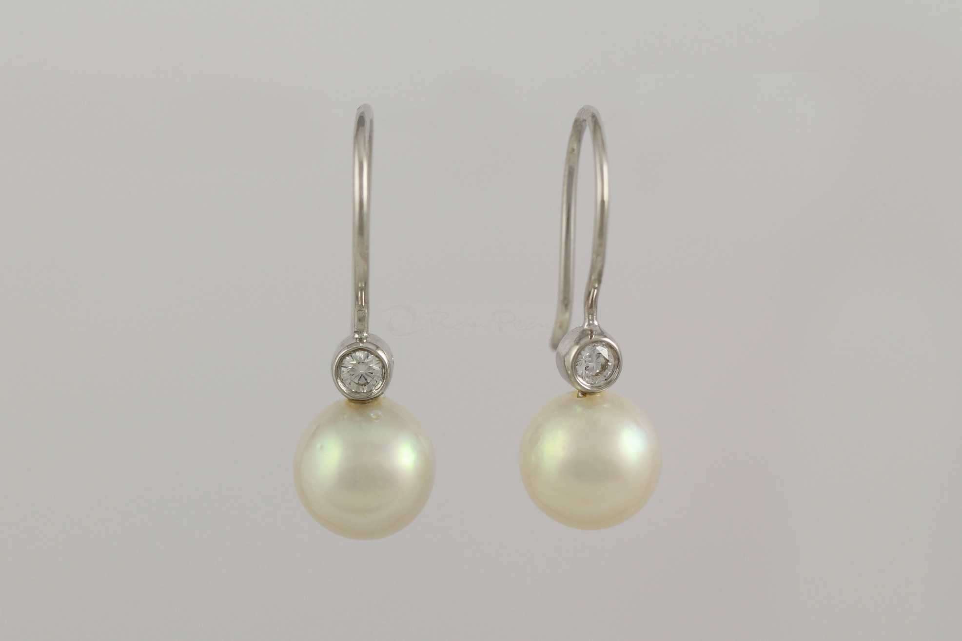 Australian Akoya Cultured Pearl Earrings Raw Pearls